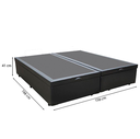 Ver imagem 3 de Cama Box Baú Queen 158 Tecido Sintético Preto com Colchão Espuma D20 - Tampo Preto Bello Box 12cm