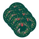 Ver imagem 1 de Sousplat Natal Pássaro Verde - 8 Peças - com Base