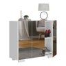 Sapateira Com Espelho 3 Portas Nina Multimóveis V6023 Branca Branco - 1