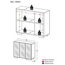 Ver imagem 4 de Sapateira Com Espelho 3 Portas Nina Multimóveis V6023 Branca Branco