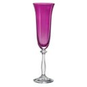 Ver imagem 1 de Jogo de 6 tacas para champanhe Angela Decorada em cristal ecologico 190ml A24,5cm cor violeta