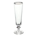 Ver imagem 1 de Jogo de 6 tacas para champanhe Bella Platinum Rim em cristal ecologico 205 ml A 20,3cm
