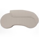 Ver imagem 5 de Sofá 3 Lugares Curvo Sala de Estar Living Firenze Direito D02 Bouclê Creme 230 cm B-54 - Lyam