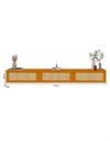 Ver imagem 6 de Rack Nicho Modulo Suspenso 3 Porta Tela Rattan Palina 217 cm Cor:Madeira
