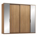 Ver mais imagens de Guarda Roupa Casal 4 Portas com Espelho e 4 Gavetas Estônia - Amêndola-nude Prime Tx Amêndola-