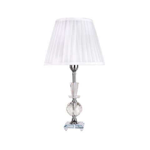 Abajur de Cristal 53cm Sala Quarto Aparador Cabeceira De Cama