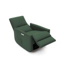 Ver mais imagens de Poltrona do Papai Sala de Estar Reclinável Palace Usb e Usb-c Gira Balança Couro Verde G40 - Gran Be
