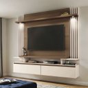 Ver imagem 2 de Home Painel Suspenso Vigo para Tv 55 Polegadas 181x168-castanho-off White-edecasamoveis