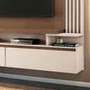Ver imagem 4 de Home Painel Suspenso Vigo para Tv 55 Polegadas 181x168-castanho-off White-edecasamoveis