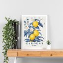 Ver imagem 2 de Quadro Botanical Gardens - Azul e Amarelo 33x24cm - com Vidro:moldura Preta