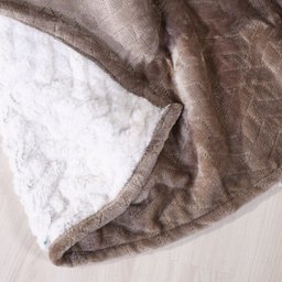 Manta Tv Com Mangas 1,35M X 1,70M Dupla Face Toque Flannel + Sherpa Lã De Carneiro Nude - Bene Casa - 3