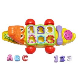 Brinquedo Jacaré Didático Tateti Calesita Ref.707 - Amarelo - 1