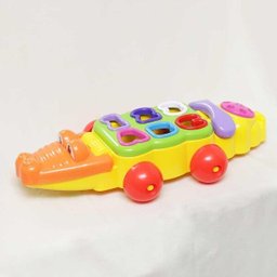 Brinquedo Jacaré Didático Tateti Calesita Ref.707 - Amarelo - 3