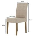 Ver imagem 6 de Conjunto Sala de Jantar Retangular Mesa Helo 120cm e 04 Cadeiras Josi Poliman Móveis