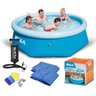 PISCINA INFLAVEL 2300L KIT REPARO KALA + BOMBA + FORRO/CAPA - 1
