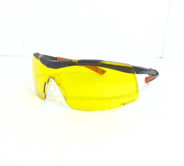 Óculos PROTEÇÃO Esportivo UNIVET 5x6 Noturno Lentes Amarelas Anti Reflexo ultra leve CICLISMO CORRID - 3