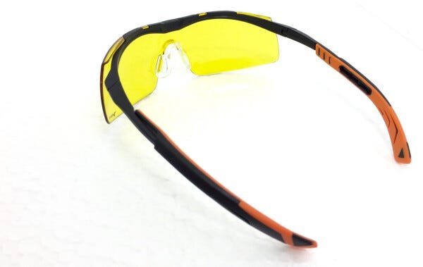 Óculos PROTEÇÃO Esportivo UNIVET 5x6 Noturno Lentes Amarelas Anti Reflexo ultra leve CICLISMO CORRID - 6