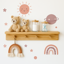 Ver imagem 2 de Cabideiro Madeira com Prateleira 50 Cm Montessori de Parede