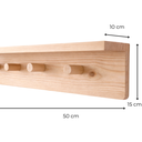 Ver imagem 3 de Cabideiro Madeira com Prateleira 50 Cm Montessori de Parede