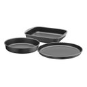 Ver imagem 1 de jogo De Assadeiras Tramontina 03 Peças Antiaderente Grafite
