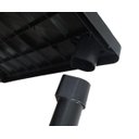 Ver imagem 3 de Kit 5 Mesa Plástica Quadrada Desmontável Preta 83cm Gibafer