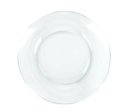Ver imagem 1 de Kit Jogo Prato Fundo Transparente em Vidro 4 Peças 22,5cm