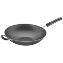 Ver imagem 1 de Wok Loreto Alumínio Revestimento Antiaderente Starflon Cabo Baquelite Grafite 32 Cm 4,4 L