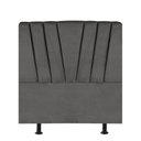 Ver imagem 1 de Cabeceira Estofada Bélgica 90cm Solteiro Para Cama Box Quarto Corino Cinza - Gat Magazine
