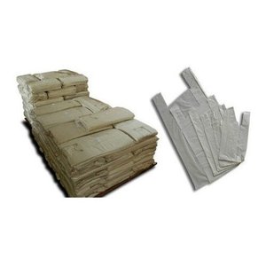 Sacolas Plasticas Branca Reciclada Recuperada 40x50 5kg