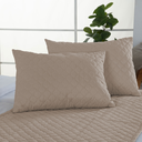 Ver imagem 3 de Peseira de Cama Comfort 5 Pçs King Almofadas Cheias Cáqui
