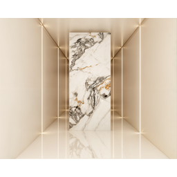 Revestimento Flexível Placa Mármore Carrara Gold 1.22x2.44m Woopo - 2