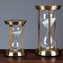 Ver imagem 7 de Ampulheta em Metal Tamanho Médio Bronze 22,5 cm