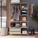 Ver imagem 1 de Guarda Roupa Closet Industrial P1025 Placa e Ponto Arenas