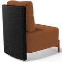 Ver mais imagens de Poltrona Decorativa Sala de Estar Living Hungria L02 Couríssimo Preto Bouclê Terracota - Lyam Lyam D