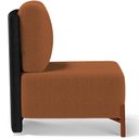Ver imagem 6 de Poltrona Decorativa Sala de Estar Living Hungria L02 Couríssimo Preto Bouclê Terracota - Lyam Lyam D