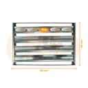 Ver imagem 2 de Esteira para Pão Francês 5 Talas Tiras Alumínio 7cm 50g 58x70 - Imeca