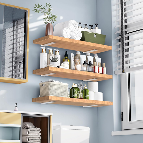 Seis Suportes 25cm de Parede para Prateleira Tipo Invisível Aço Durável Design Moderno Branco
