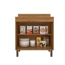 Ver imagem 2 de Balcão Gabinete Karen 80cm 2 Portas Nature Off White - Peternella