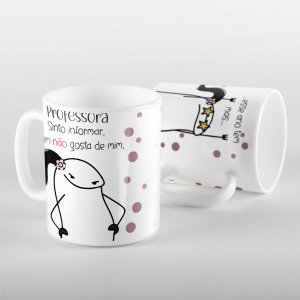 Caneca Flork professora esse ano tem mais