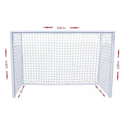 Trave de Futebol Estilo Europeu Fácil Esporte Com 1 Trave Para Campo + 1 Rede Para Trave - Tam. (300 - 1