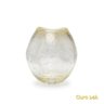 Vaso Murano Roca 3 com Ouro Transparente - 1