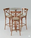 Ver imagem 1 de Banqueta Bistrô Altura 103 Cm Cobre com 3 Banquetas:cobre/galvanizado