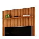 Ver imagem 4 de Painel com Bancada para Tv até 60 Polegadas Ripado Dj Móveis Trento 143 Freijó Off