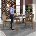 Ver imagem 6 de Conjunto Mesa Tampo de Vidro Preto Lavínia e 4 Cadeiras Olímpia Leifer