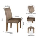 Ver imagem 5 de Conjunto Mesa Tampo de Vidro Preto Lavínia e 4 Cadeiras Olímpia Leifer