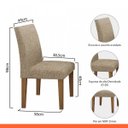 Ver imagem 5 de Conjunto Mesa Tampo de Vidro Preto Lavínia e 4 Cadeiras Olímpia Leifer