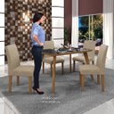 Ver imagem 6 de Conjunto Mesa Tampo de Vidro Preto Lavínia e 4 Cadeiras Olímpia Leifer