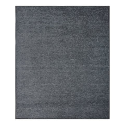 Tapete Sala Viena Liso 2x3 Chumbo 200x300 Cm Alto Relevo