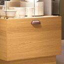 Ver imagem 7 de Cristaleira Hb Móveis Aura 2 Portas de Vidro 1 Gaveta Cinamomo-off White