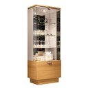 Ver imagem 5 de Cristaleira Hb Móveis Aura 2 Portas de Vidro 1 Gaveta Cinamomo-off White